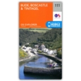 MAP,O/S Bude,Boscastle & Tintagel 2.5in